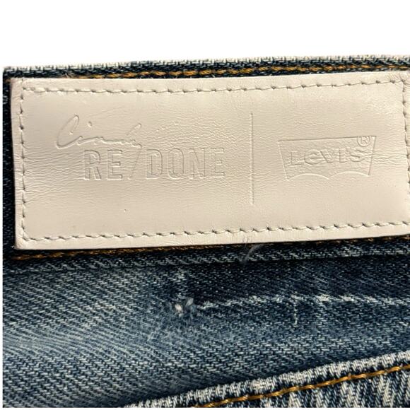RE/DONE x Levi's The Crawford 28 Medium Blue Mid Rise Reworked Button Fly 31x31 - Picture 7 of 11